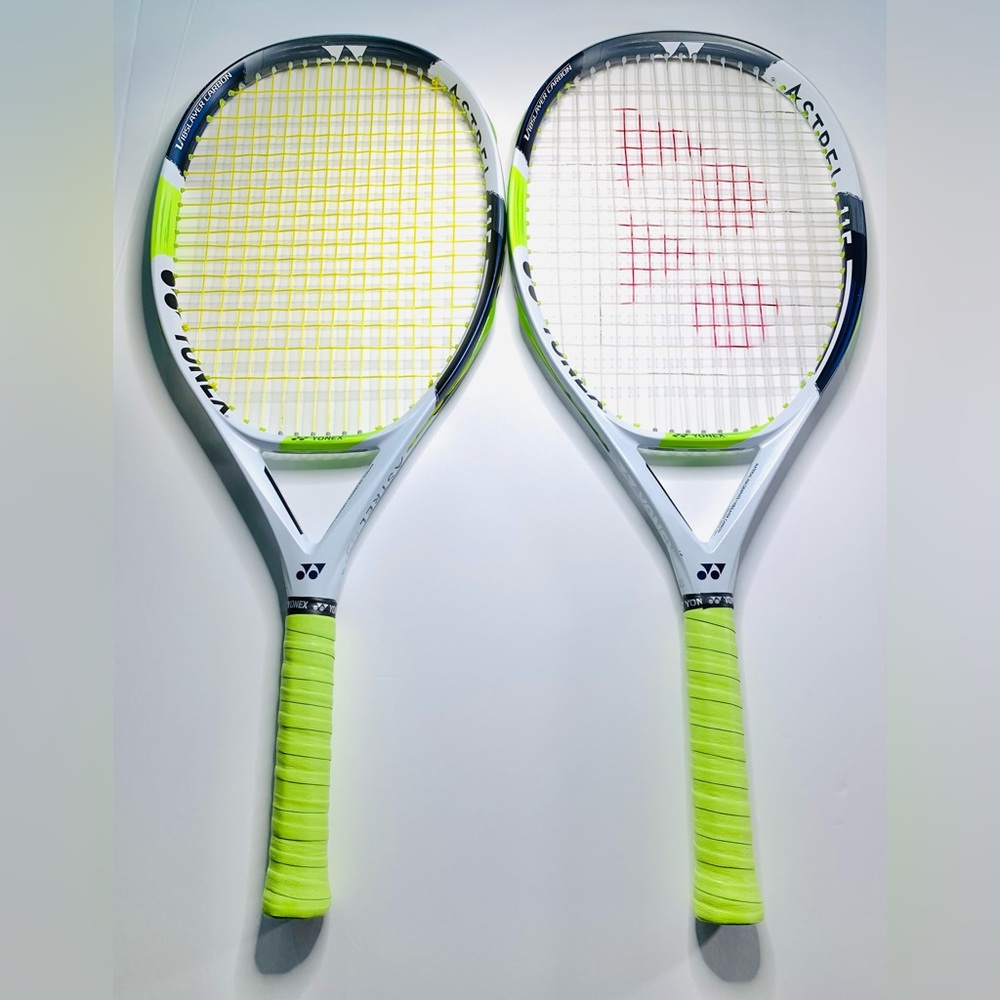 (Lot of 2) YONEX ASTREL 115 Neon Green and White Graphite Tennis Rackets